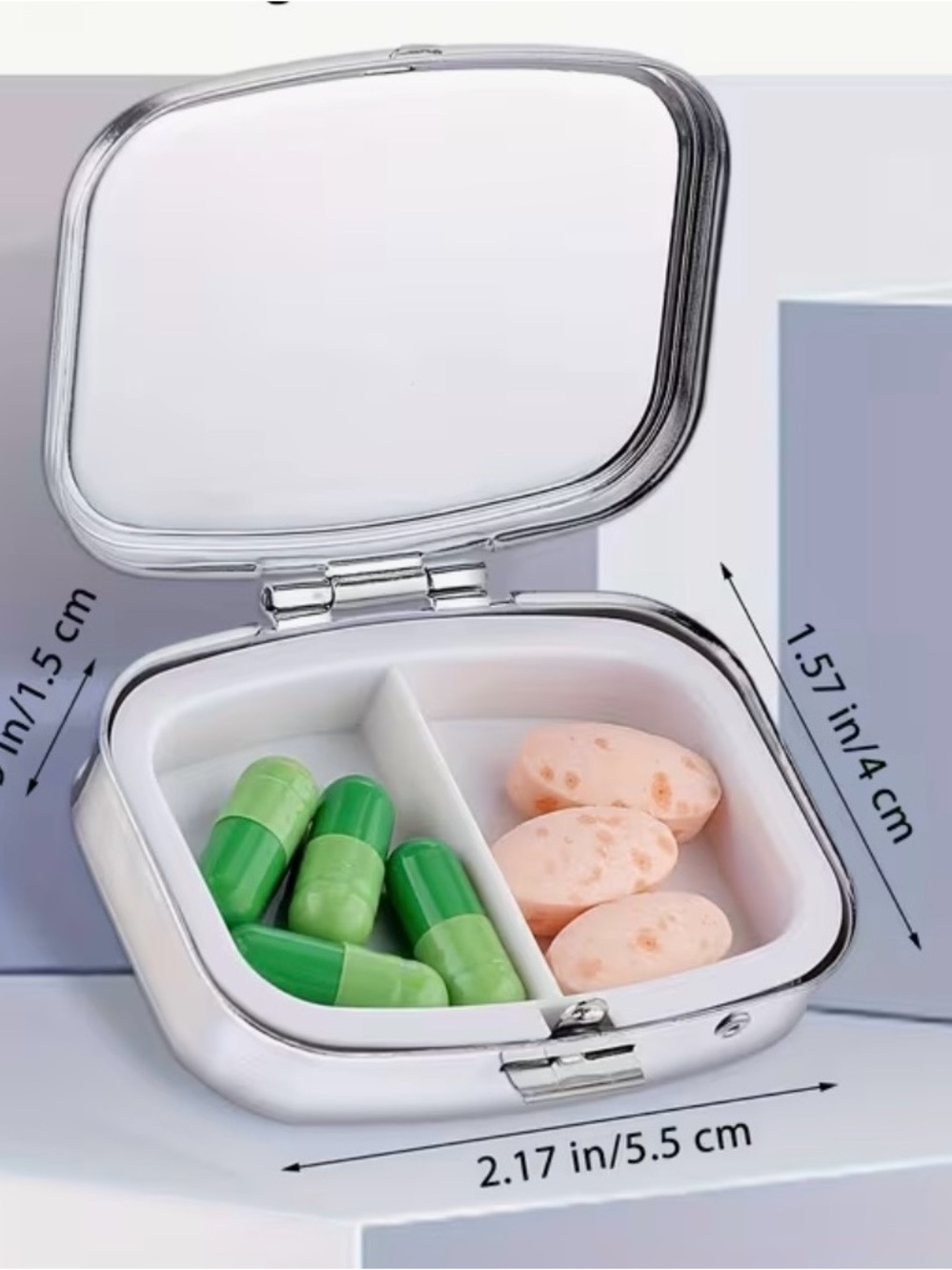 Whimsical Retro Roadtrip - Colorful Travel Pill Box - Picture 3 of 3